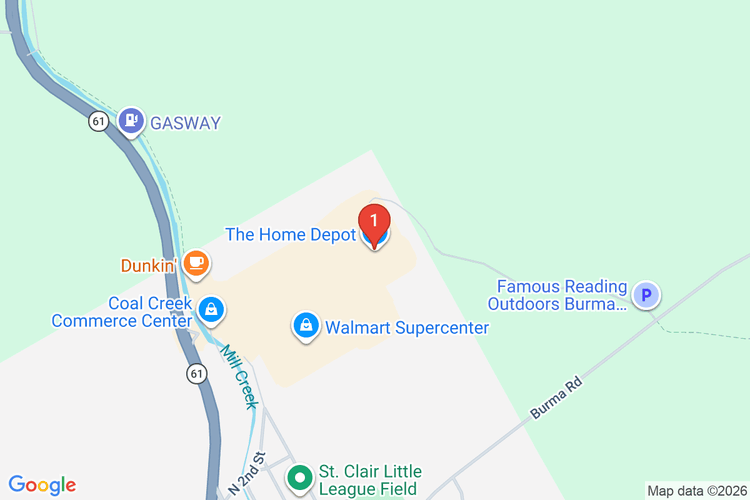 Map showing HOME DEPOT #4185 location