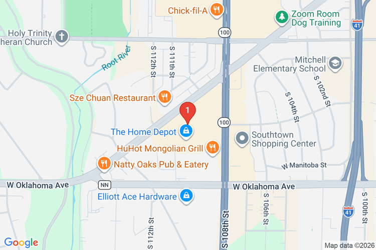 Map showing HOME DEPOT #4902 location