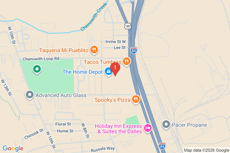 Map showing HOME DEPOT #4026 location
