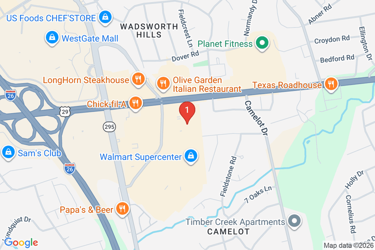 Map showing HOME DEPOT #1129 location