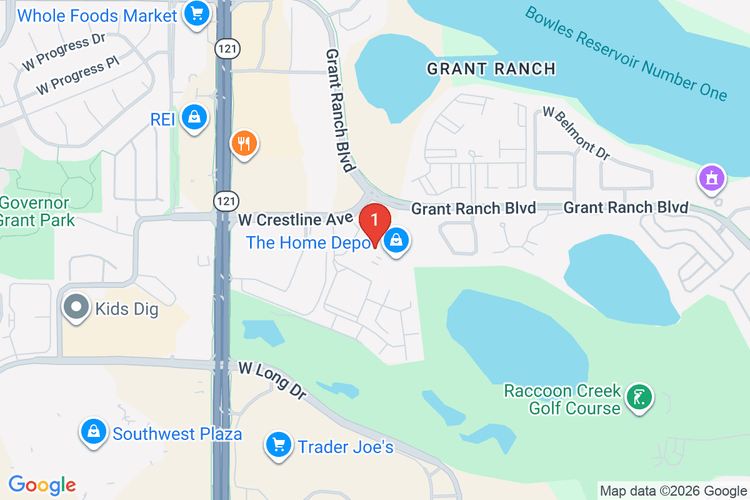 Map showing HOME DEPOT #1507 location