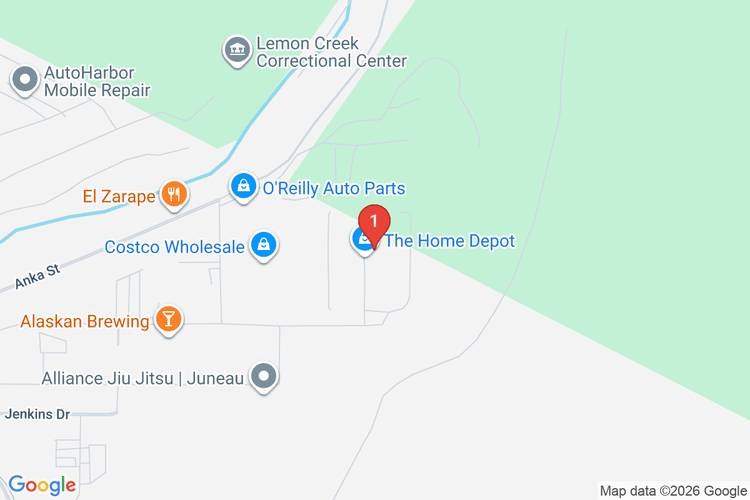 Map showing HOME DEPOT #8939 location