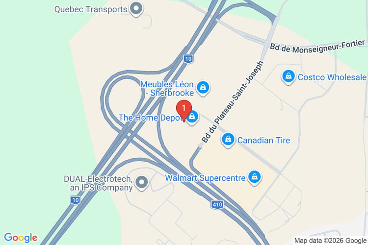 Map showing HOME DEPOT CAN #7089 location