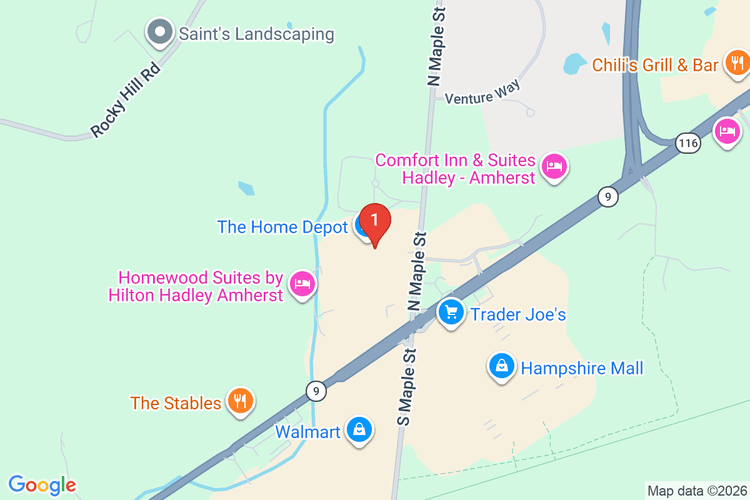 Map showing HOME DEPOT #8452 location