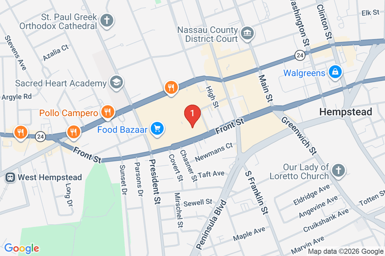Map showing HOME DEPOT #1274 location