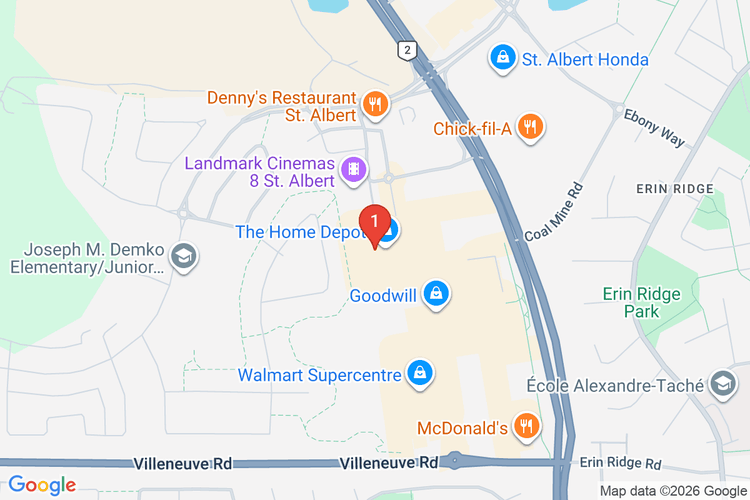 Map showing HOME DEPOT CAN #7088 location