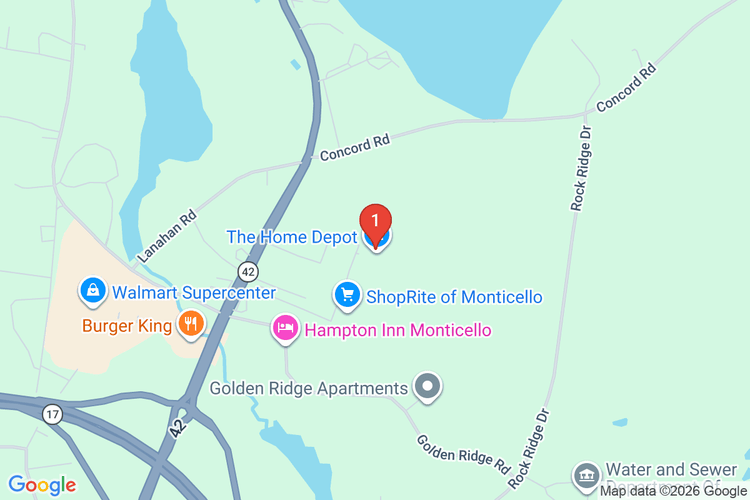 Map showing HOME DEPOT #6172 location
