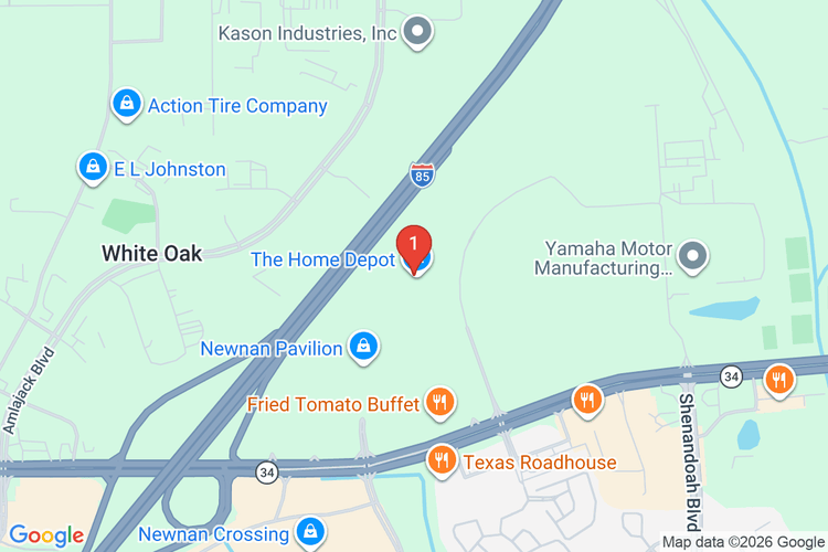 Map showing HOME DEPOT #0148 location