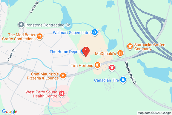 Map showing HOME DEPOT CAN #7226 location