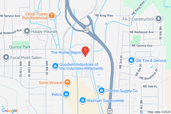 Map showing HOME DEPOT #4032 location