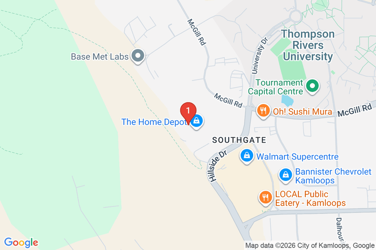 Map showing HOME DEPOT CAN #7144 location
