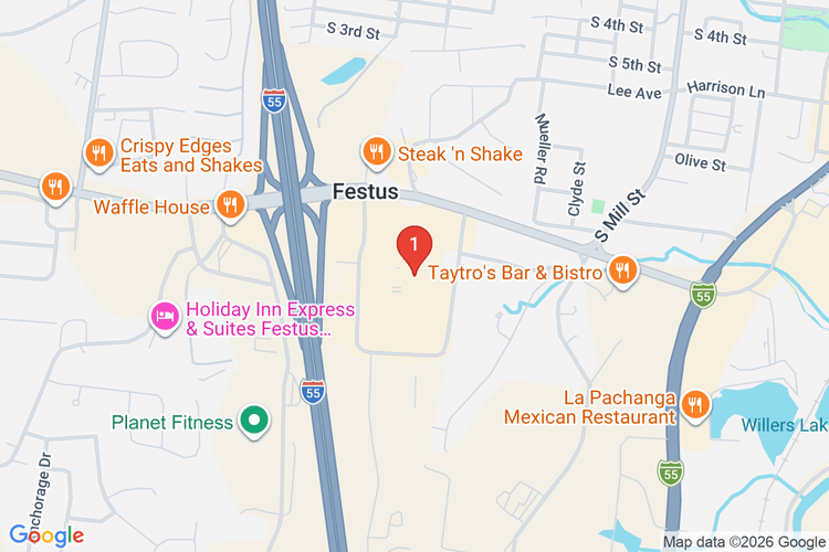 Map showing HOME DEPOT #3032 location