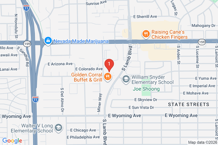 Map showing HOME DEPOT #3303 location
