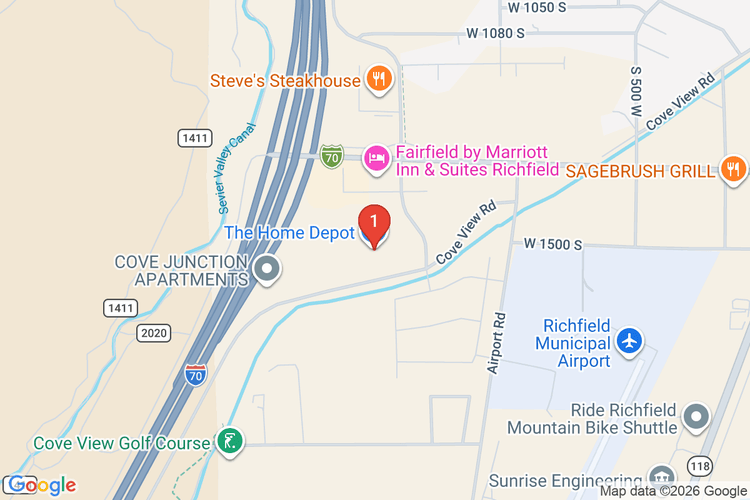 Map showing HOME DEPOT #4422 location