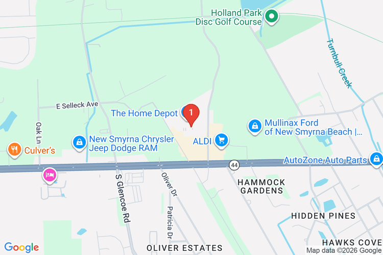 Map showing HOME DEPOT #6936 location