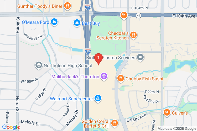 Map showing HOME DEPOT #1503 location