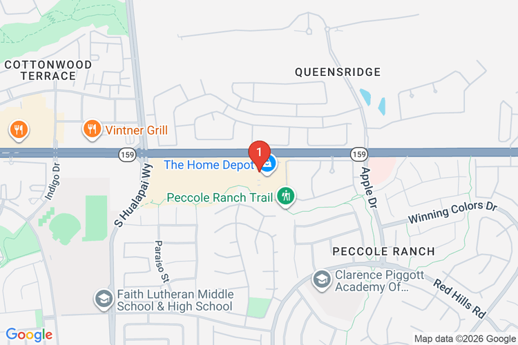 Map showing HOME DEPOT #3315 location