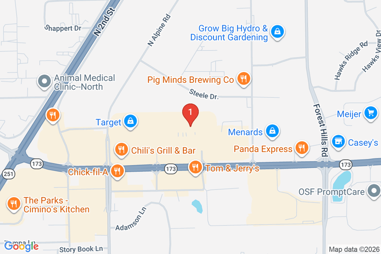 Map showing HOME DEPOT #1956 location