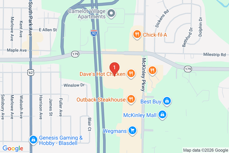 Map showing HOME DEPOT #1286 location
