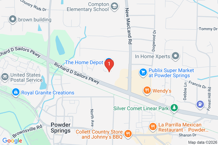 Map showing HOME DEPOT #6940 location