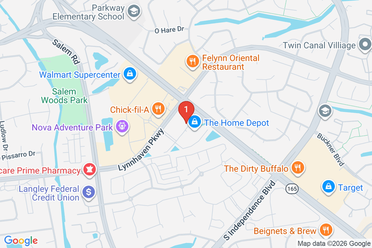 Map showing HOME DEPOT #4626 location