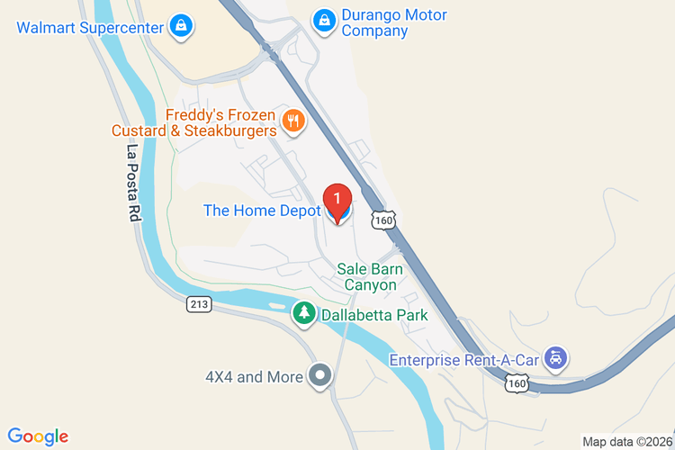Map showing HOME DEPOT #1534 location