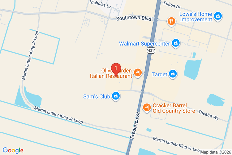 Map showing HOME DEPOT #2317 location