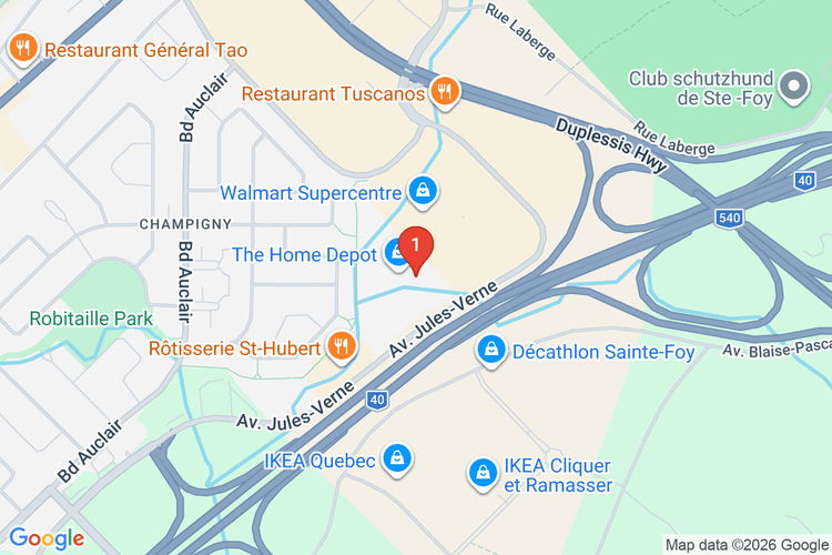 Map showing HOME DEPOT CAN #7163 location