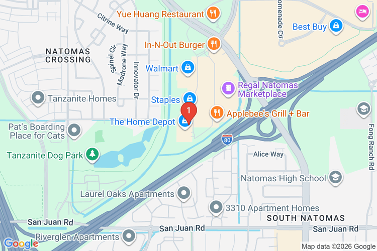 Map showing HOME DEPOT #6649 location