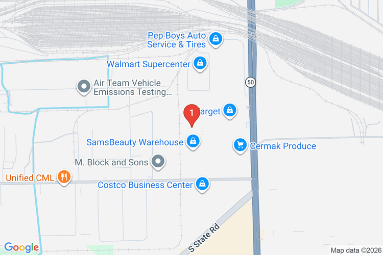 Map showing HOME DEPOT #1908 location