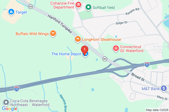 Map showing HOME DEPOT #6215 location