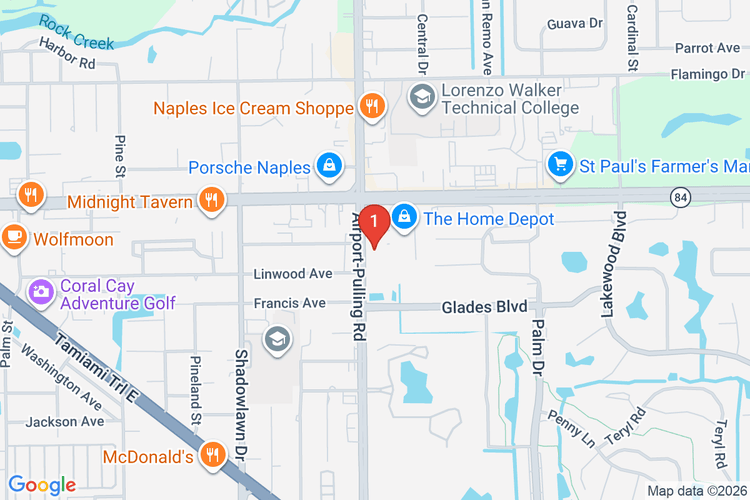 Map showing HOME DEPOT #6348 location