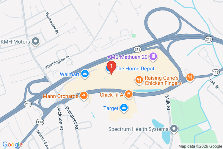 Map showing HOME DEPOT #2685 location
