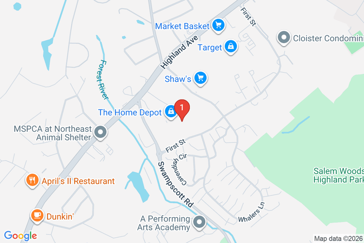 Map showing HOME DEPOT #2686 location