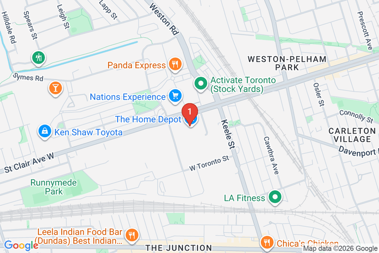 Map showing HOME DEPOT CAN #7013 location