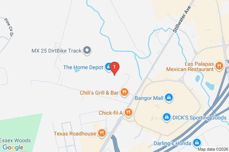 Map showing HOME DEPOT #2414 location