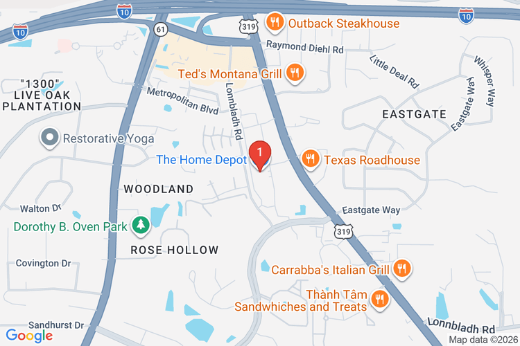 Map showing HOME DEPOT #0254 location