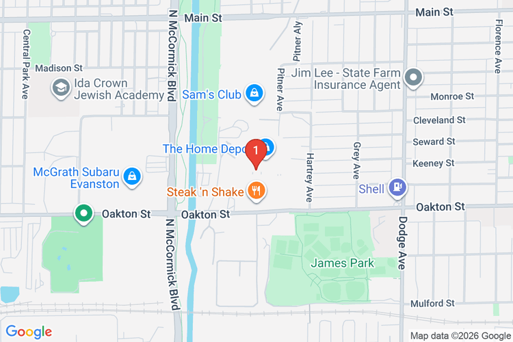 Map showing HOME DEPOT #1902 location
