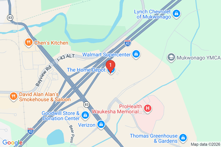 Map showing HOME DEPOT #4921 location