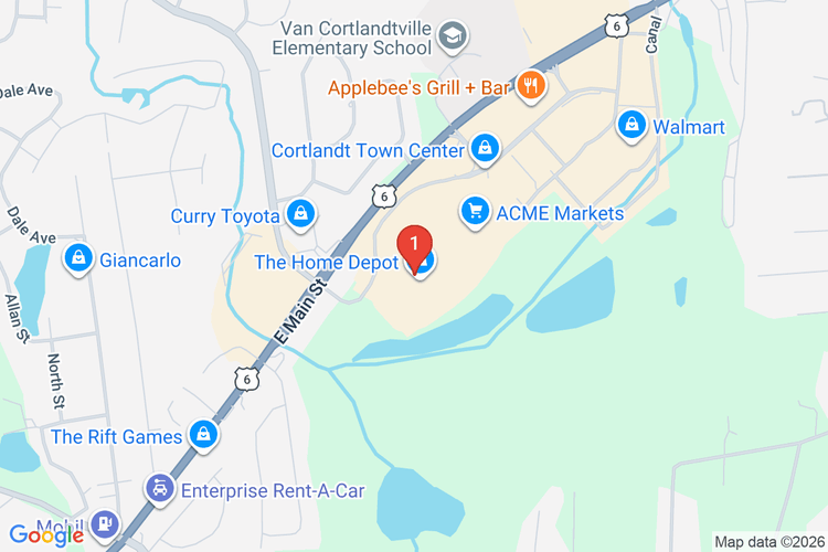 Map showing HOME DEPOT #1251 location
