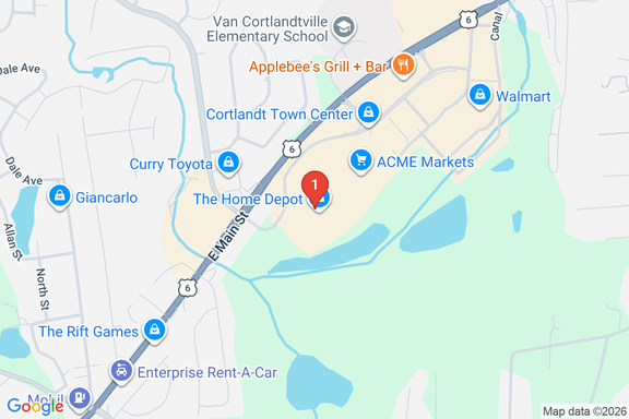 Map showing HOME DEPOT #1251 location