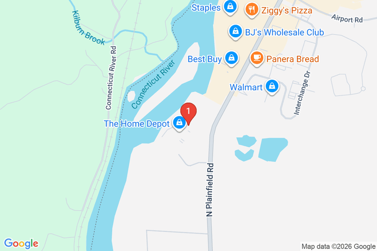 Map showing HOME DEPOT #3406 location