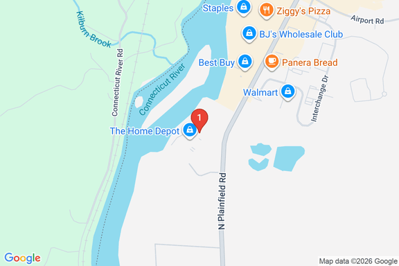 Map showing HOME DEPOT #3406 location