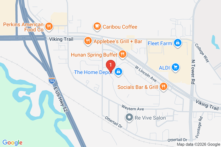Map showing HOME DEPOT #2831 location