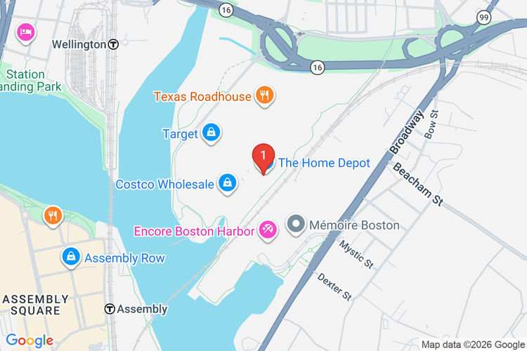 Map showing HOME DEPOT #2688 location