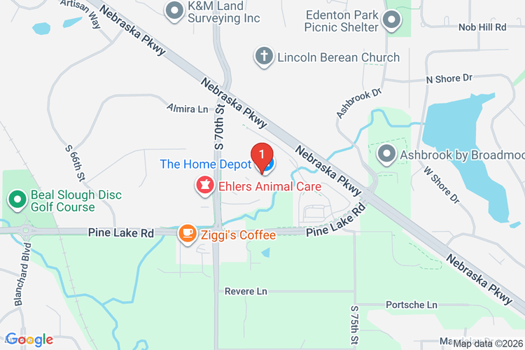 Map showing HOME DEPOT #3204 location