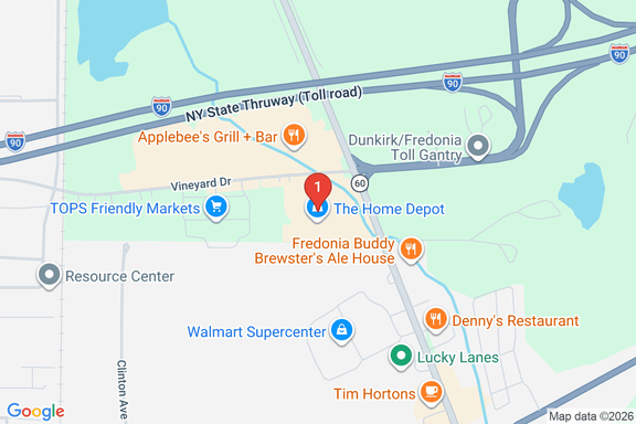 Map showing HOME DEPOT #6169 location