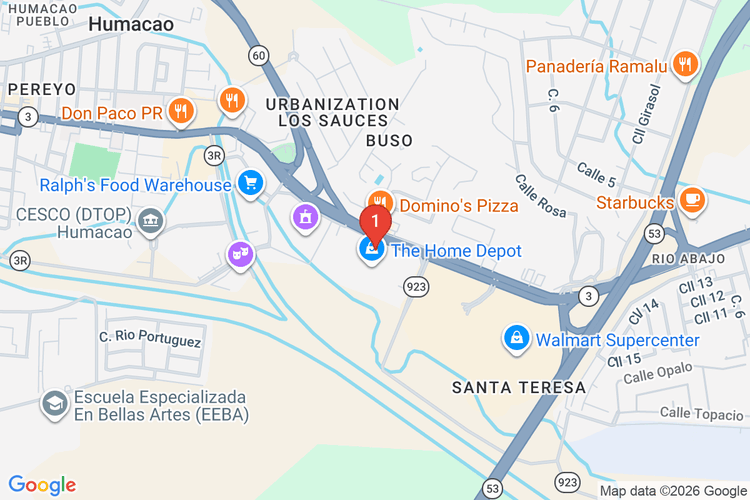 Map showing HOME DEPOT #6415 location