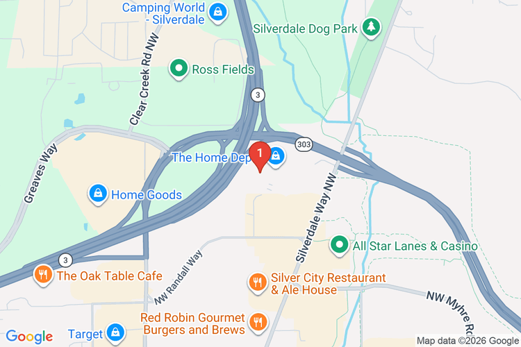 Map showing HOME DEPOT #4716 location
