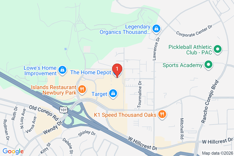 Map showing HOME DEPOT #6662 location